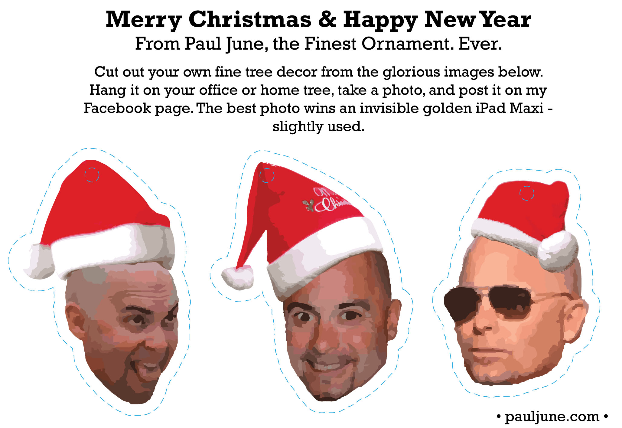 pj christmas card cutouts 2013