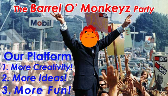 In The Running with Barrel of Monkeys