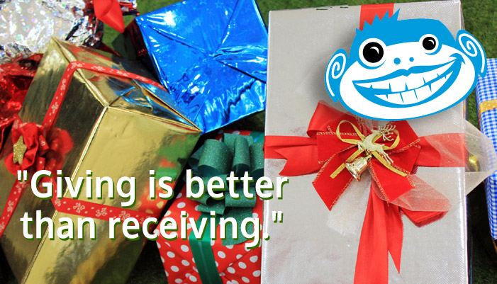 Giving Is Better Than Receiving