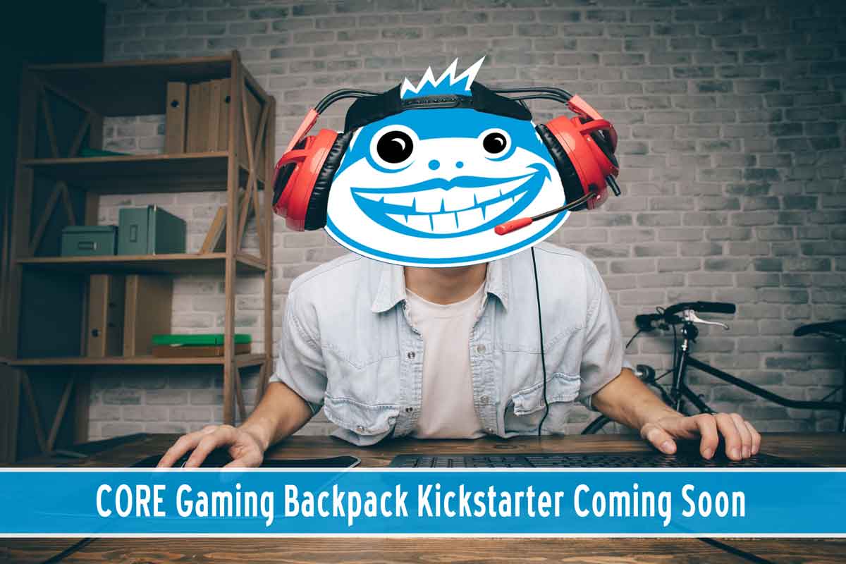 A monkey playing video games with headphones.