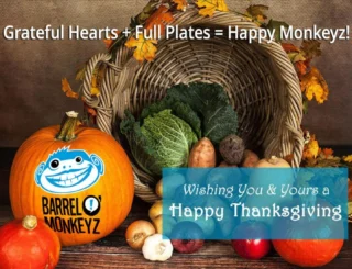 Thanksgiving reminds us how fortunate we are to partner with such inspiring clients, colleagues, and friends. The Barrel O'Monkeyz team wishes you a holiday full of laughter, gratitude, and good company🦃🤎
https://barrelomonkeyz.com/wishing-you-yours-a-happy-thanksgiving/ 
#BarrelOMonkeyz #PaulJune #SanDiegoMarketing #ThanksgivingWishes #TheBarrelOMonkeyzTeam